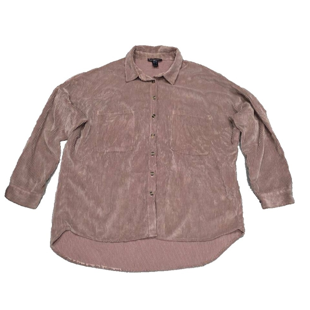 Streetwear Society Velvet Oversized Corduroy jacket dusty rose XL A004403